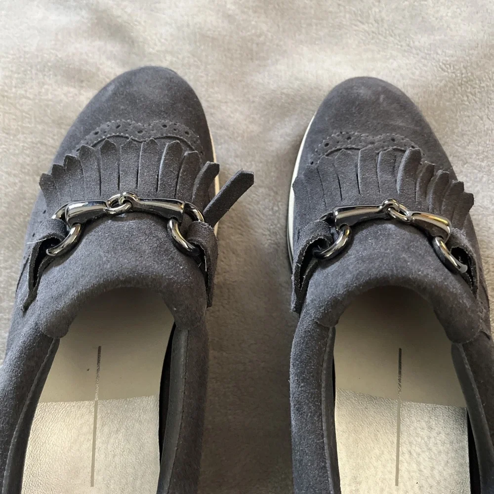Dolce Vita Jhax Platform Shoes Women Sz 9.5 Black Suede Pre‎ Owned